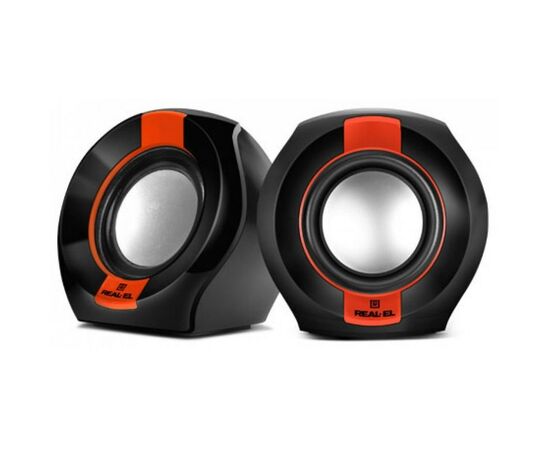 Акустична система REAL-EL S-50 black-red