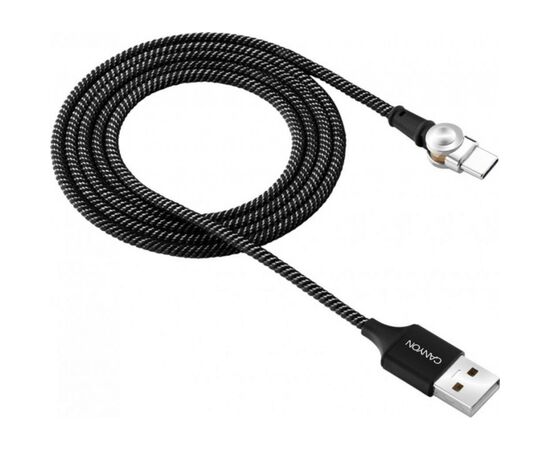 Дата кабель USB 2.0 AM to Type-C 1.0m Rotating magnetic Black Canyon (CNS-USBC8B), изображение 2 Дата кабель USB 2.0 AM to Type-C 1.0m Rotating magnetic Black Canyon (CNS-USBC8B), изображение 2