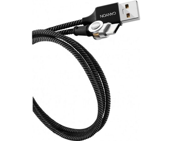 Дата кабель USB 2.0 AM to Type-C 1.0m Rotating magnetic Black Canyon (CNS-USBC8B), изображение 4 Дата кабель USB 2.0 AM to Type-C 1.0m Rotating magnetic Black Canyon (CNS-USBC8B), изображение 4