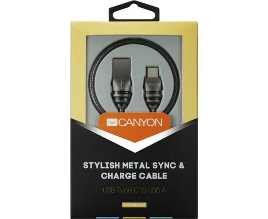 Дата кабель USB 2.0 AM to Type-C 1.0m Canyon (CNS-USBC5DG), изображение 2 Дата кабель USB 2.0 AM to Type-C 1.0m Canyon (CNS-USBC5DG), изображение 2