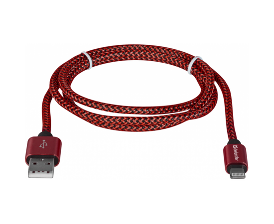 Дата кабель USB 2.0 AM to Lightning 1.0m ACH01-03T PRO Red Defender (87807), изображение 2 Дата кабель USB 2.0 AM to Lightning 1.0m ACH01-03T PRO Red Defender (87807), изображение 2