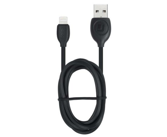 Дата кабель USB 2.0 AM to Lightning 1.0m Black Ergo (LI97), изображение 2 Дата кабель USB 2.0 AM to Lightning 1.0m Black Ergo (LI97), изображение 2