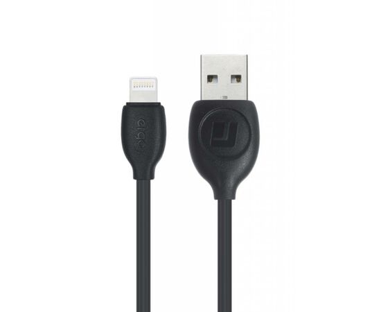 Дата кабель USB 2.0 AM to Lightning 1.0m Black Ergo (LI97), изображение 3 Дата кабель USB 2.0 AM to Lightning 1.0m Black Ergo (LI97), изображение 3
