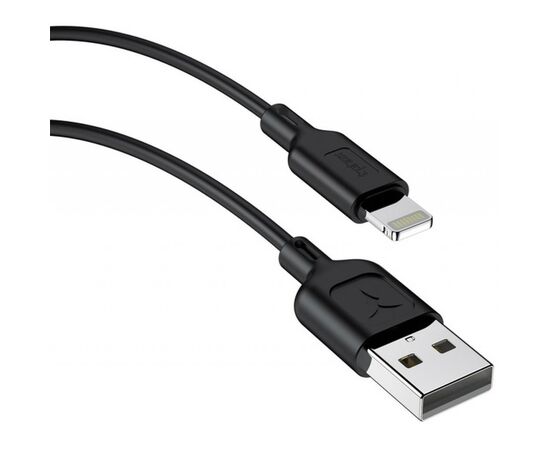 Дата кабель USB 2.0 AM to Lightning 1.0m Fast T-L829 Black T-Phox (T-L829 Black), изображение 3 Дата кабель USB 2.0 AM to Lightning 1.0m Fast T-L829 Black T-Phox (T-L829 Black), изображение 3