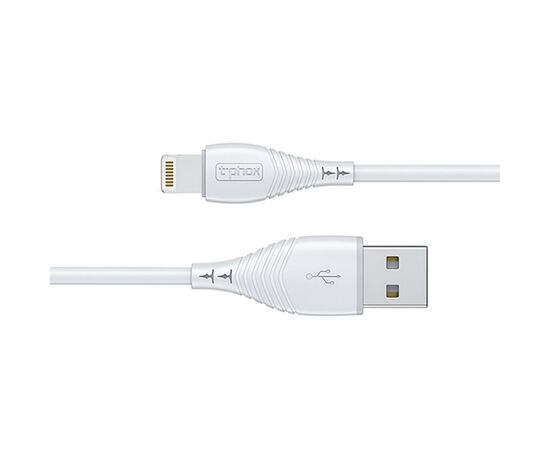 Дата кабель USB 2.0 AM to Lightning 1.2m Nature T-L830 White T-Phox (T-L830 White), изображение 4 Дата кабель USB 2.0 AM to Lightning 1.2m Nature T-L830 White T-Phox (T-L830 White), изображение 4