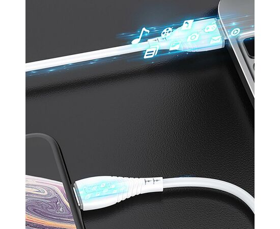 Дата кабель USB 2.0 AM to Lightning 1.2m Nature T-L830 White T-Phox (T-L830 White), изображение 5 Дата кабель USB 2.0 AM to Lightning 1.2m Nature T-L830 White T-Phox (T-L830 White), изображение 5