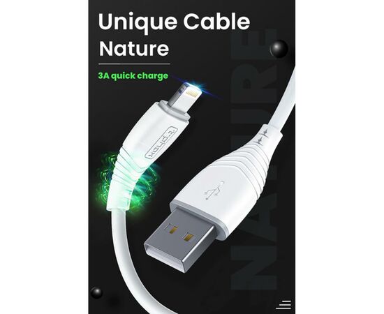 Дата кабель USB 2.0 AM to Lightning 1.2m Nature T-L830 White T-Phox (T-L830 White), изображение 6 Дата кабель USB 2.0 AM to Lightning 1.2m Nature T-L830 White T-Phox (T-L830 White), изображение 6