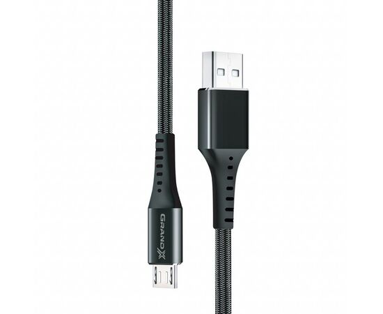 Дата кабель USB 2.0 AM to Micro 5P 1.2m Grand-X (FM-12B)