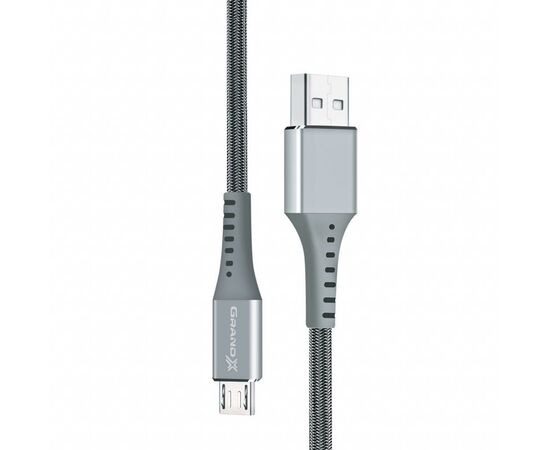 Дата кабель USB 2.0 AM to Micro 5P 1.2m Grand-X (FM-12G)