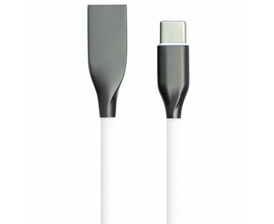 Дата кабель USB 2.0 AM to Type-C 2.0m white PowerPlant (CA910748)