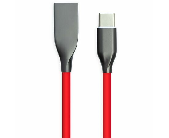 Дата кабель USB 2.0 AM to Type-C 2.0m red PowerPlant (CA911394)