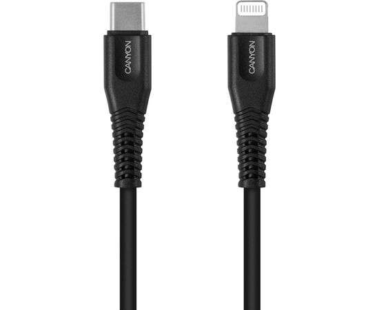 Дата кабель USB Type-C to Lightning 1.2m MFI Black Canyon (CNS-MFIC4B)