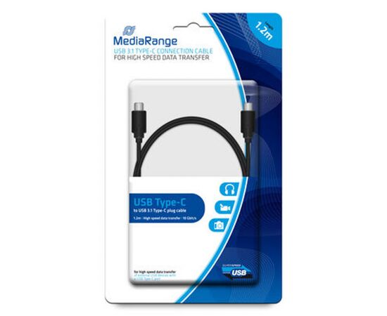 Дата кабель USB Type-C to Type-C 1.2m Mediarange (MRCS161)