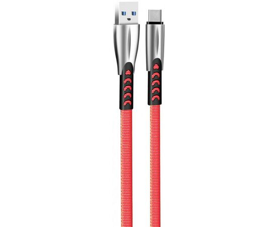 Дата кабель USB 2.0 AM to Type-C 1.0m zinc alloy red ColorWay (CW-CBUC012-RD), изображение 2 Дата кабель USB 2.0 AM to Type-C 1.0m zinc alloy red ColorWay (CW-CBUC012-RD), изображение 2