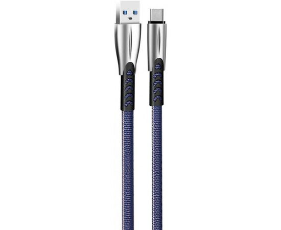 Дата кабель USB 2.0 AM to Type-C 1.0m zinc alloy blue ColorWay (CW-CBUC012-BL), изображение 2 Дата кабель USB 2.0 AM to Type-C 1.0m zinc alloy blue ColorWay (CW-CBUC012-BL), изображение 2