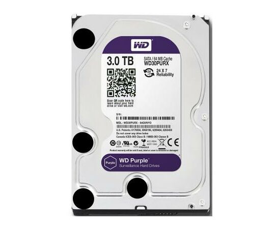 Жесткий диск 3.5" 3TB WD (WD30PURZ)