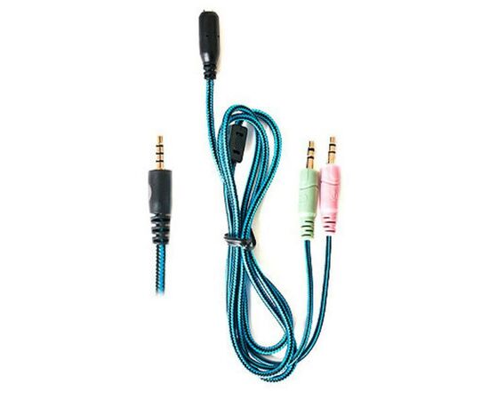 Наушники REAL-EL GDX-7500 black-blue, изображение 8 Наушники REAL-EL GDX-7500 black-blue, изображение 8