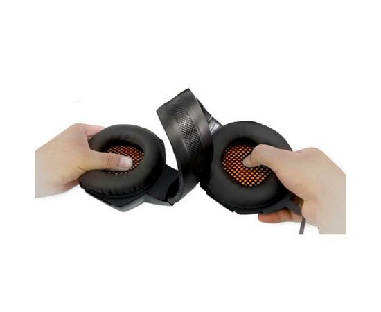 Навушники REAL-EL GDX-7700 SURROUND 7.1 black-orange, зображення 7