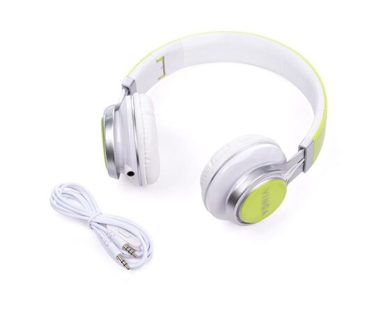 Навушники Vinga HSM040 White/Green (HSM040WG), зображення 4 Навушники Vinga HSM040 White/Green (HSM040WG), зображення 4