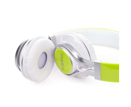 Навушники Vinga HSM040 White/Green (HSM040WG), зображення 6 Навушники Vinga HSM040 White/Green (HSM040WG), зображення 6
