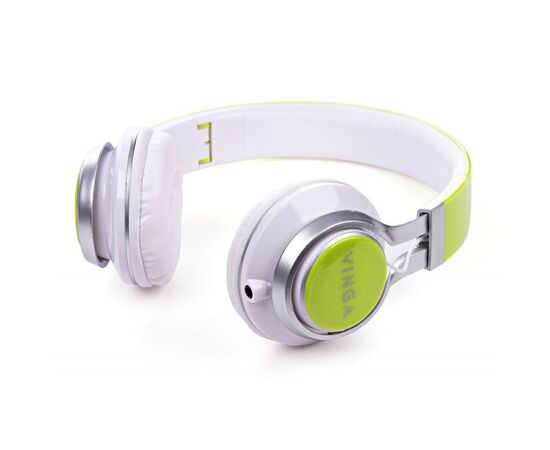 Навушники Vinga HSM040 White/Green (HSM040WG), зображення 8 Навушники Vinga HSM040 White/Green (HSM040WG), зображення 8
