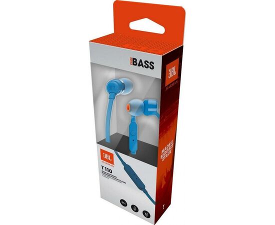 Навушники JBL T110 Blue (JBLT110BLU), зображення 6 Навушники JBL T110 Blue (JBLT110BLU), зображення 6