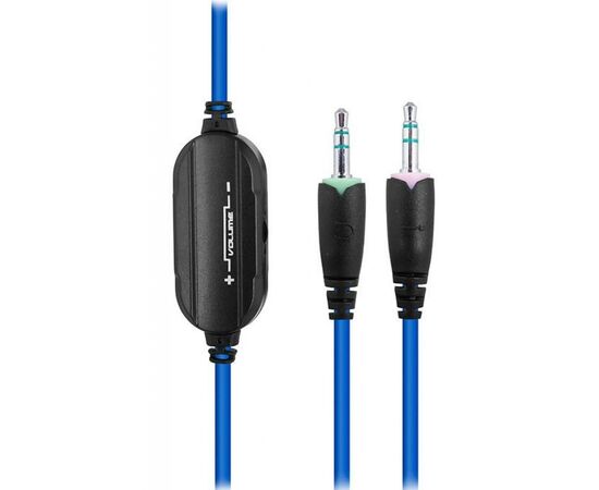 Наушники Gemix X-340 black-blue, изображение 4 Наушники Gemix X-340 black-blue, изображение 4