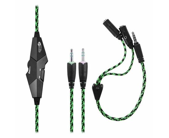 Навушники Gemix X-350 black-green, зображення 4 Навушники Gemix X-350 black-green, зображення 4
