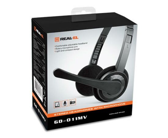 Наушники REAL-EL GD-011MV Black, изображение 3
