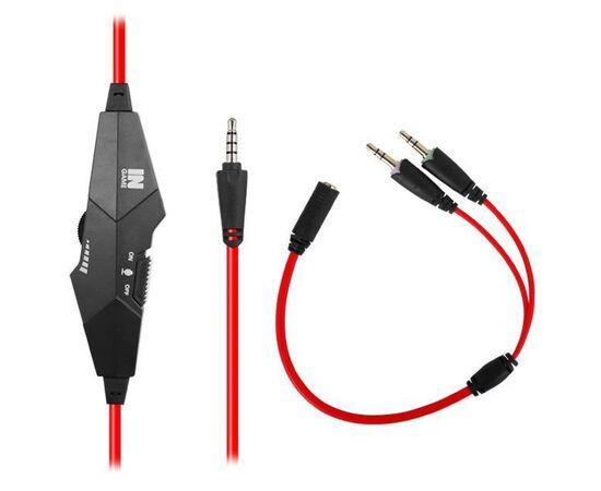Наушники Gemix N1 Black-Red Gaming, изображение 4 Наушники Gemix N1 Black-Red Gaming, изображение 4