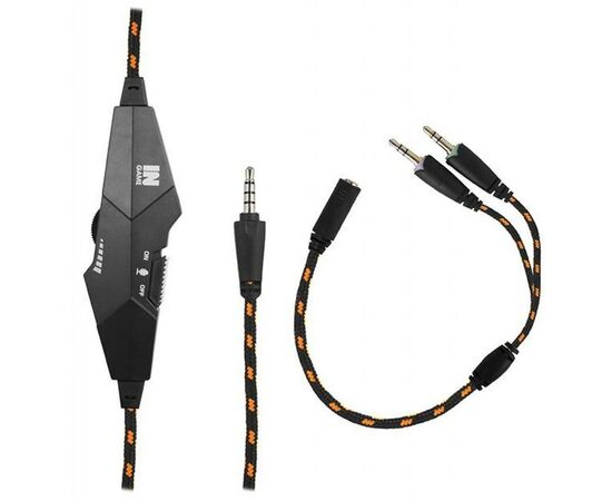 Наушники Gemix N20 Black-Orange Gaming, изображение 4 Наушники Gemix N20 Black-Orange Gaming, изображение 4