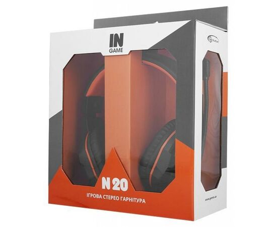 Наушники Gemix N20 Black-Orange Gaming, изображение 5 Наушники Gemix N20 Black-Orange Gaming, изображение 5