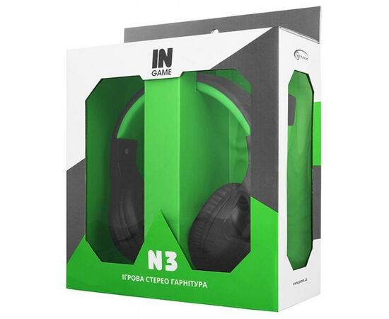 Наушники Gemix N3 Black-Green Gaming, изображение 5 Наушники Gemix N3 Black-Green Gaming, изображение 5