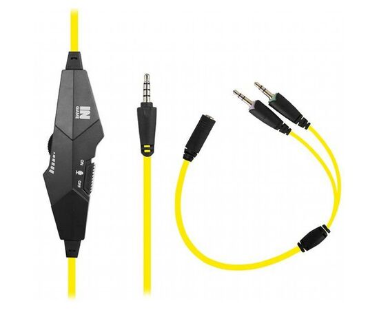 Наушники Gemix N4 Black-Yellow Gaming, изображение 4 Наушники Gemix N4 Black-Yellow Gaming, изображение 4