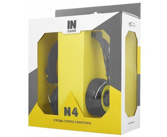 Наушники Gemix N4 Black-Yellow Gaming, изображение 5 Наушники Gemix N4 Black-Yellow Gaming, изображение 5