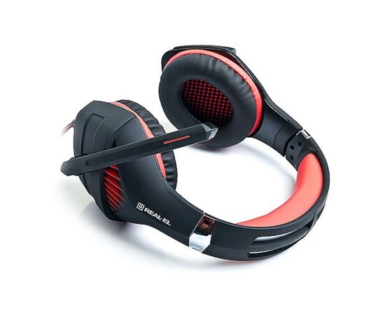 Наушники REAL-EL GDX-7600 Black-Red, изображение 5 Наушники REAL-EL GDX-7600 Black-Red, изображение 5