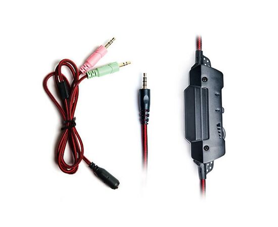 Наушники REAL-EL GDX-7600 Black-Red, изображение 7 Наушники REAL-EL GDX-7600 Black-Red, изображение 7