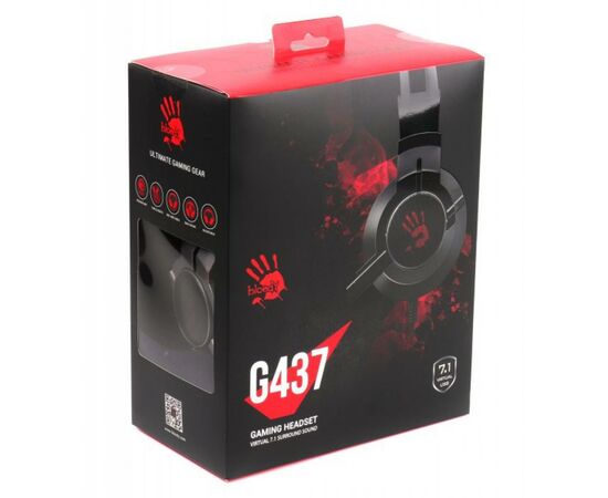 Наушники A4Tech G437 Bloody Black, изображение 4 Наушники A4Tech G437 Bloody Black, изображение 4