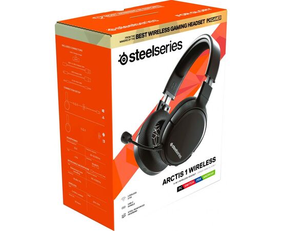 Наушники SteelSeries Arctis 1 Wireless (SS61512), изображение 4 Наушники SteelSeries Arctis 1 Wireless (SS61512), изображение 4