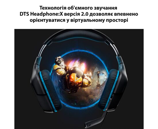 Наушники Logitech G432 7.1 Surround Sound Wired Gaming Headset (981-000770), изображение 3 Наушники Logitech G432 7.1 Surround Sound Wired Gaming Headset (981-000770), изображение 3