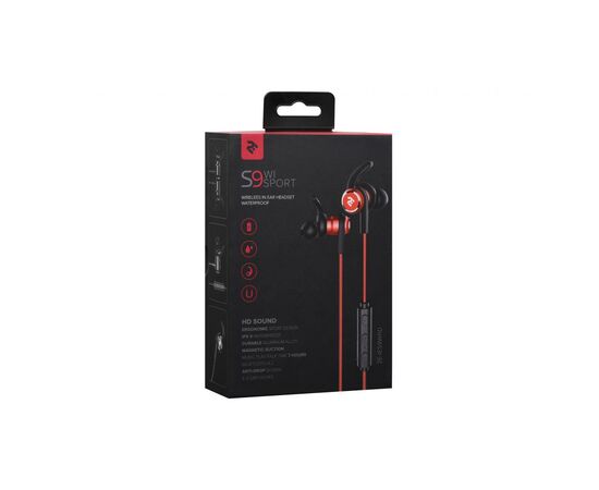 Наушники 2E S9 WiSport Wireless In Ear Headset Waterproof (2E-IES9WRD), изображение 7 Наушники 2E S9 WiSport Wireless In Ear Headset Waterproof (2E-IES9WRD), изображение 7
