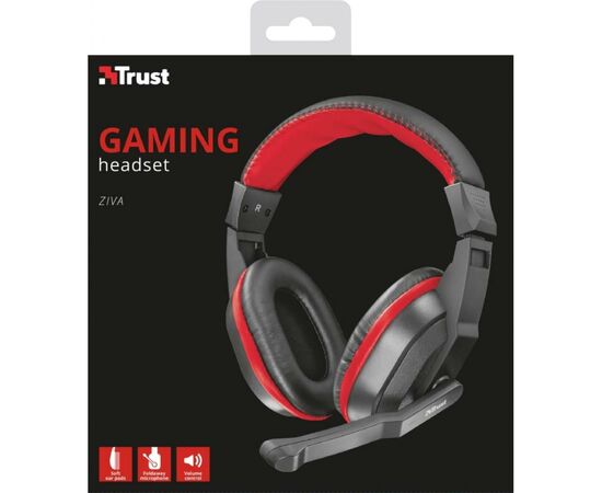 Навушники Trust Ziva Gaming 3.5mm BLACK (21953), зображення 5 Навушники Trust Ziva Gaming 3.5mm BLACK (21953), зображення 5