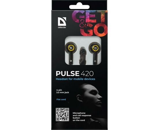 Наушники Defender Pulse 420 Yellow (63421), изображение 6 Наушники Defender Pulse 420 Yellow (63421), изображение 6