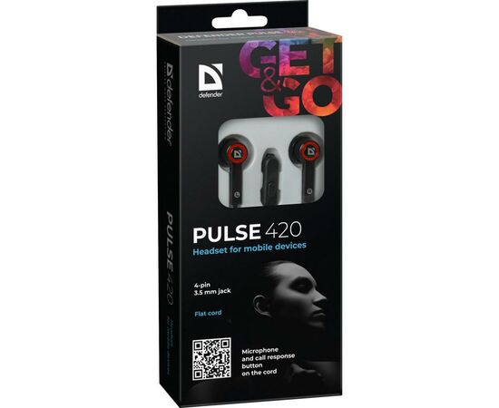 Наушники Defender Pulse 420 Red (63424), изображение 5 Наушники Defender Pulse 420 Red (63424), изображение 5