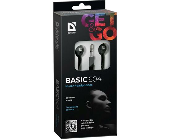 Наушники Defender Basic 604 Black (63604), изображение 3