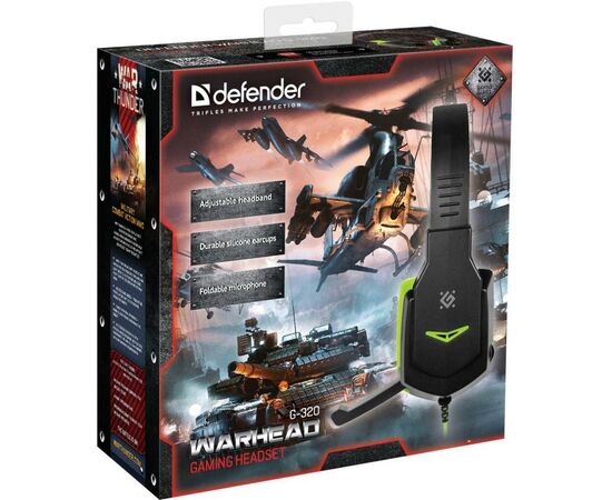 Навушники Defender Warhead G-320 Black-Green (64032), зображення 5