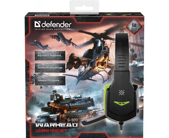 Навушники Defender Warhead G-320 Black-Green (64032), зображення 6