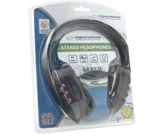 Наушники Esperanza EH142K Black (EH142K), изображение 2 Наушники Esperanza EH142K Black (EH142K), изображение 2