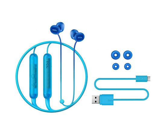 Наушники TCL SOCL300BT Bluetooth Ocean Blue (SOCL300BTBL-EU), изображение 6 Наушники TCL SOCL300BT Bluetooth Ocean Blue (SOCL300BTBL-EU), изображение 6