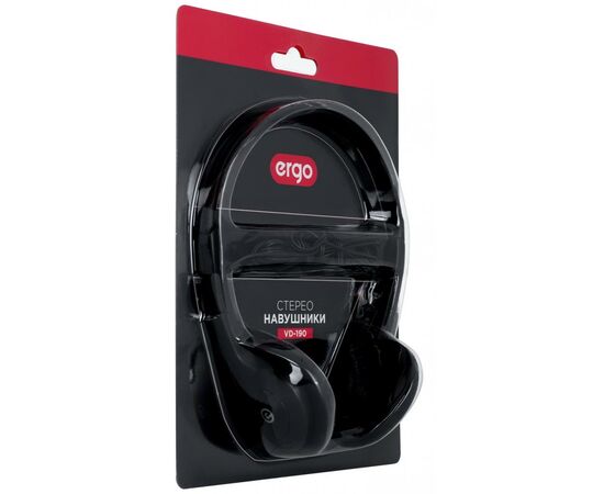 Наушники Ergo VD-190 Black (VD-190), изображение 5 Наушники Ergo VD-190 Black (VD-190), изображение 5